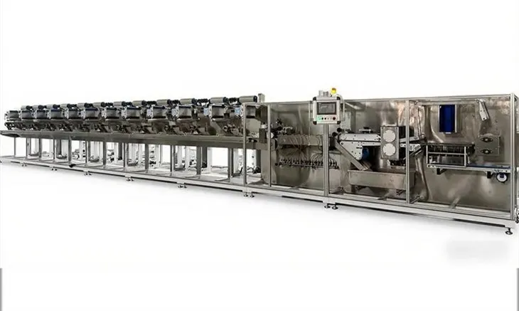 Natte babydoekjes die machine maken